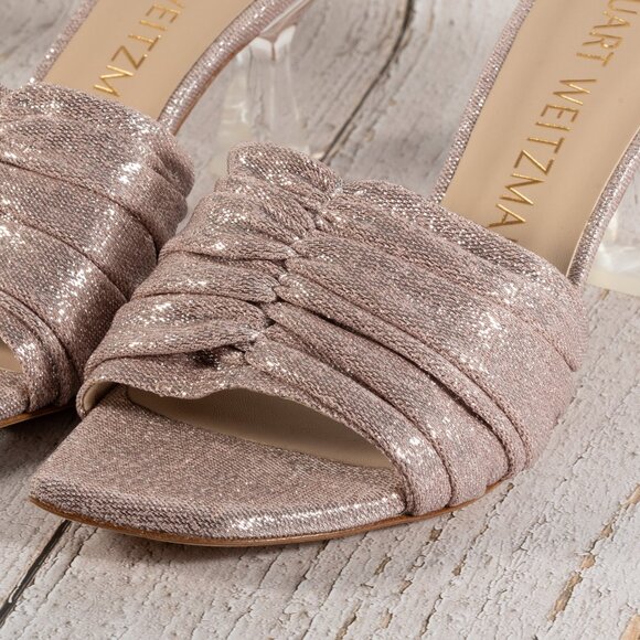 Stuart Weitzman Ruche 75 Slide Heels for Women Slip-on Style Comfortable Size 8B - Picture 13 of 16